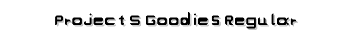 ProJecT_s Goodies Regular font